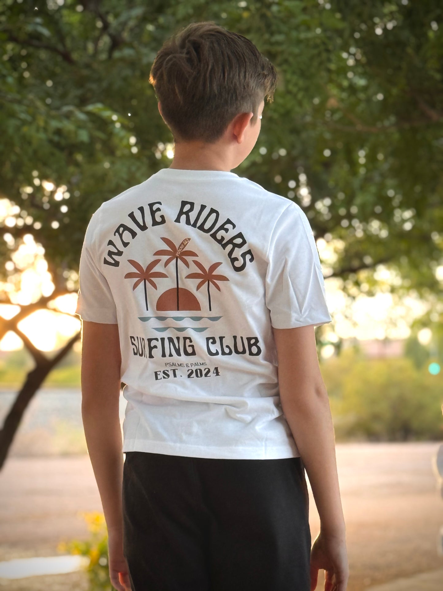 Wave Rider Surfing Club Kids T shirt