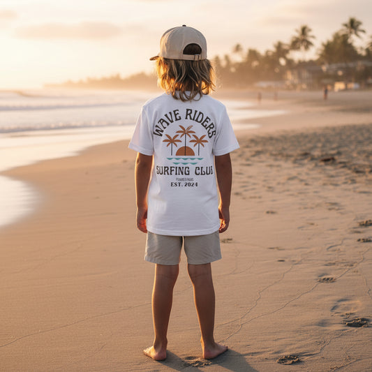 Wave Rider Surfing Club Kids T shirt